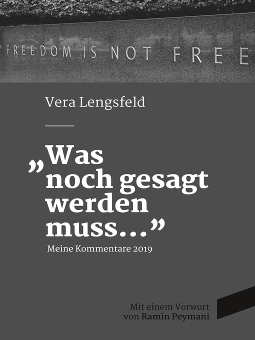 Cover image for Was noch gesagt werden muss